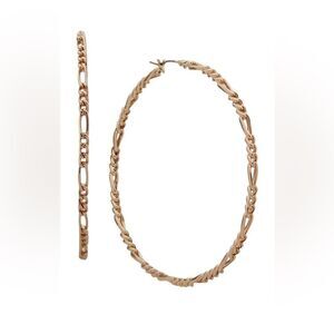 DKNY Gold tone Hoop Earrings
